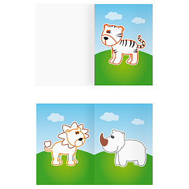 Раскраска с цв. фоном А5, 8 стр., ТРИ СОВЫ "Для малышей. Выпуск 2