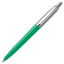 Ручка шариковая Parker Jotter Originals Green цвет чернил синий, цвет корпуса серебристый/зеленый (артикул производителя 2076058)