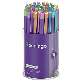 Карандаш механический Berlingo "Envy" 0,5мм, с ластиком, ассорти
