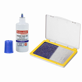 Штемпельная подушка BRAUBERG, 120х90 мм (рабочая поверхность 105х65 мм), неокрашенная, 236870 фото Штемпельная подушка BRAUBERG, 120х90 мм (рабочая поверхность 105х65 мм), неокрашенная, 236870