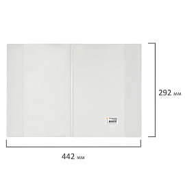 Обложка ПВХ со штрихкодом для учебников английского языка, контурных карт, атласов БОЛЬШОГО ФОРМАТА, ПЛОТНАЯ, 120 мкм, 292х442 мм,ДПС,1143.1