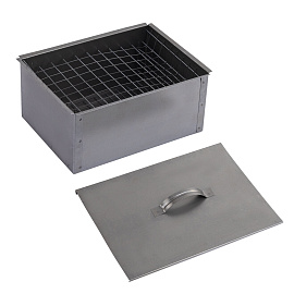 Коптильня двухъярусная металлическая, размер 350х260х160 мм, в гофрокоробе, 701730 фото Коптильня двухъярусная металлическая, размер 350х260х160 мм, в гофрокоробе, 701730