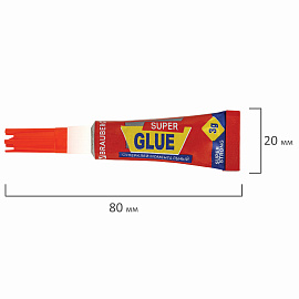 Клей моментальный (суперклей) BRAUBERG, 3 г, ПРОЧНЫЙ, отрывная мультикарта, 605566 фото Клей моментальный (суперклей) BRAUBERG, 3 г, ПРОЧНЫЙ, отрывная мультикарта, 605566