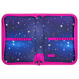 Пенал BRAUBERG, 1 отделение, полиэстер, 21х14 см, "Space cat", 273518