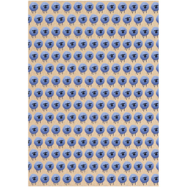 Упаковочная бумага крафт 70*100см, MESHU "Овечка", 70г/м2