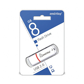 Флешка USB 2.0 8 ГБ SmartBuy Crown (SB8GBCRW-W)