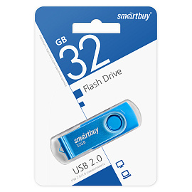 Память Smart Buy "Twist" 32GB, USB 2.0 Flash Drive, синий
