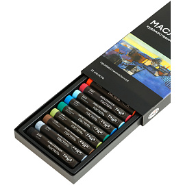 Пастель масляная Гамма, 12 цветов, картон. упаковка