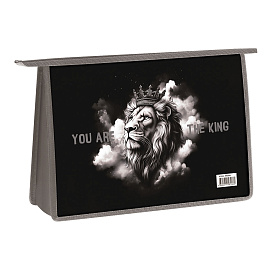 Папка для труда 2 отделения, А4, ArtSpace "King", пластик, на молнии