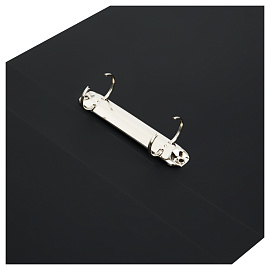 Папка на 2 кольцах OfficeSpace "Вита" А4, 40мм, 500мкм, пластик, черная фото Папка на 2 кольцах OfficeSpace "Вита" А4, 40мм, 500мкм, пластик, черная