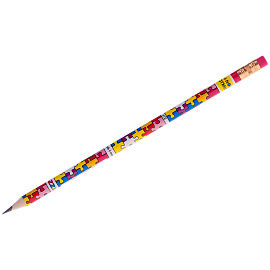 Карандаш ч/г Koh-I-Noor "Puzzle" HB, с ластиком, заточен. Цена за 1 карандаш