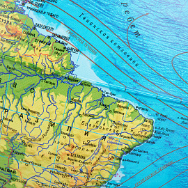 Глобус Globen Классик Евро физический 25 см с подсветкой