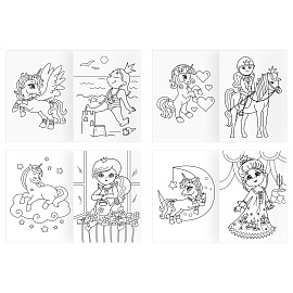 Суперраскраска на склейке А4, 40 стр., ТРИ СОВЫ "Принцесса и ее друзья