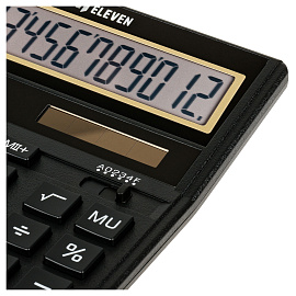 Калькулятор настольный Eleven SDC-888TII, 12 разрядов, двойное питание, 158*203*31мм, черный