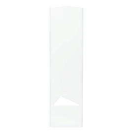 Лоток для бумаг вертикальный СТАММ "Дельта", белый, ширина 85мм