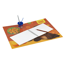 Клеенка для уроков труда Мульти-Пульти "Чебурашка", 50*70см, ПВХ