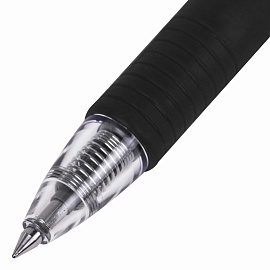 Ручка гелевая автоматическая Pilot BL-G2-5 черная (толщина линии 0.3 мм)