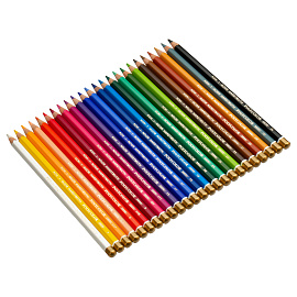 Карандаши цветные художественные классические Koh-i-Noor Polycolor 24 карандаша 24 цвета шестигранные (3824024002PL)