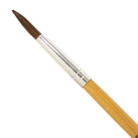 Кисть BRAUBERG, пони, круглая, № 4, 200190 фото Кисть BRAUBERG, пони, круглая, № 4, 200190