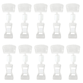 Держатели-прищепки для ценников универсальные МАЛЫЕ, КОМПЛЕКТ 10 штук, BRAUBERG, 290525