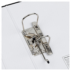 Папка-регистратор OfficeSpace, 80мм, мрамор, черная фото Папка-регистратор OfficeSpace, 80мм, мрамор, черная