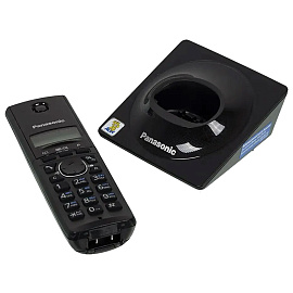 Радиотелефон PANASONIC KX-TG1711RUB, память на 50 номеров, АОН, повтор, часы/будильник, чёрный