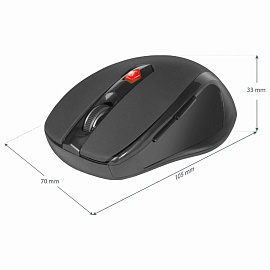 Мышь беспроводная DEFENDER Ultra MM-315, USB, 5 кнопок + 1 колесо-кнопка, оптическая, черная, 52315 фото Мышь беспроводная DEFENDER Ultra MM-315, USB, 5 кнопок + 1 колесо-кнопка, оптическая, черная, 52315