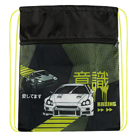 Мешок для обуви 1 отделение ArtSpace "Street Racer", 340*420мм, карман