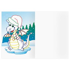 Раскраска с цв. фоном А5, 8 стр., ТРИ СОВЫ "Дракончики