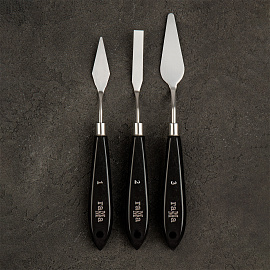 Мастихины кованные ГАММА "Студия", набор 3 шт., картонная упаковка, европодвес, 2131018_01_01