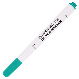 Маркеры для ткани 10 ЦВЕТОВ CENTROPEN "Textile Marker", круглый наконечник, 1,8 мм, 2739/10, 5 2739 1001