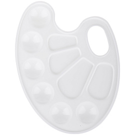 Палитра художника овальная Мульти-Пульти, пластик, пакет с европодвесом фото Палитра художника овальная Мульти-Пульти, пластик, пакет с европодвесом