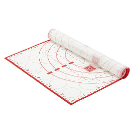 Коврик силиконовый для раскатки/запекания 30х40 см, красный, DASWERK (ДАСВЕРК), 608424 фото Коврик силиконовый для раскатки/запекания 30х40 см, красный, DASWERK (ДАСВЕРК), 608424