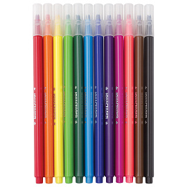 Фломастеры ЮНЛАНДИЯ 12 цветов, "ЗООПАРК", трехгранные, вентилируемый колпачок, 151425 фото Фломастеры ЮНЛАНДИЯ 12 цветов, "ЗООПАРК", трехгранные, вентилируемый колпачок, 151425