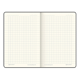 Блокнот МАЛЫЙ (100x150 мм) А6, BRAUBERG "Metropolis", балакрон, резинка, клетка, синий, 111588