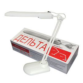 Светильник настольный Трансвит Дельта-У белый фото Светильник настольный Трансвит Дельта-У белый