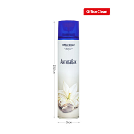 Освежитель воздуха аэрозольный OfficeClean "Антитабак", 300мл фото Освежитель воздуха аэрозольный OfficeClean "Антитабак", 300мл