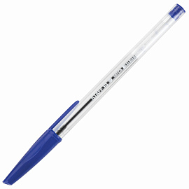 Ручка шариковая масляная STAFF "EVERYDAY" OBP-226, СИНЯЯ, корпус прозрачный, игольчатый узел 0,7 мм, линия письма 0,35 мм, 141705 фото Ручка шариковая масляная STAFF "EVERYDAY" OBP-226, СИНЯЯ, корпус прозрачный, игольчатый узел 0,7 мм, линия письма 0,35 мм, 141705
