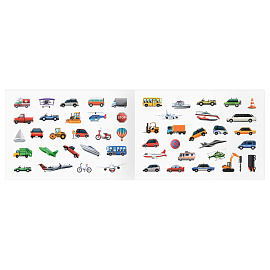 Альбом с наклейками ТРИ СОВЫ "100 наклеек. Транспорт", А5, 100шт.