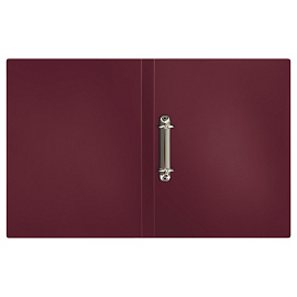 Папка на 2 кольцах СТАММ "Герб" А4, 25мм, 700мкм, пластик, гранат