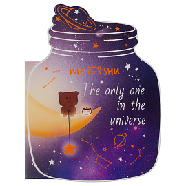 Флажки-закладки и самоклеящиеся блоки в наборе MESHU "Universe", 20л*5 цветов, европодвес