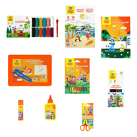 Набор первоклассника Мульти-Пульти, в подарочной коробке, 45 предметов, желтый