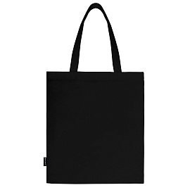 Сумка шоппер BRAUBERG, канвас, 40х35 см, черный, "Smiley", 271900