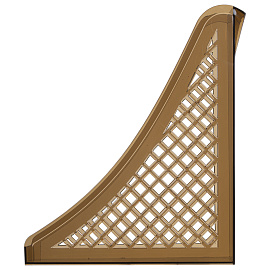 Лоток вертикальный для бумаг BRAUBERG ECO, 240х80х290 мм, сетчатый, дымчатый, 239015