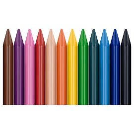 Мелки восковые Jovi triwax трехгранные 12 цветов