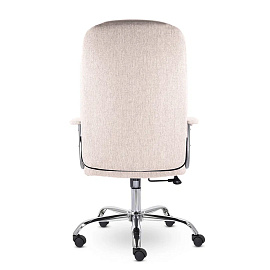 Кресло офисное "Бостон", CH-277, хром, ткань, бежевый (M-11)