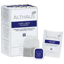 Чай черный Althaus Bio Earl Grey Classic 20 пакетиков (бергамот)