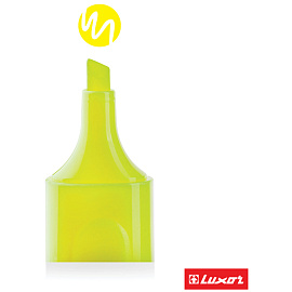 Текстовыделитель Luxor "Textliter" желтый, 1-4,5мм