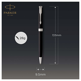 Ручка шариковая Parker Sonnet CT цвет чернил черный, цвет корпуса черный (артикул производителя 1931524) фото Ручка шариковая Parker Sonnet CT цвет чернил черный, цвет корпуса черный (артикул производителя 1931524)