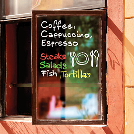 Маркер меловой Edding E-4095 синий круглый наконечник (толщина линии 2-3 мм) фото Маркер меловой Edding E-4095 синий круглый наконечник (толщина линии 2-3 мм)